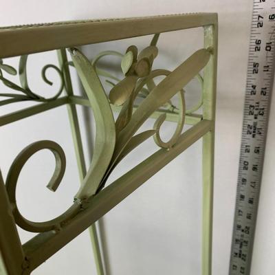 Green Metal Plant Table