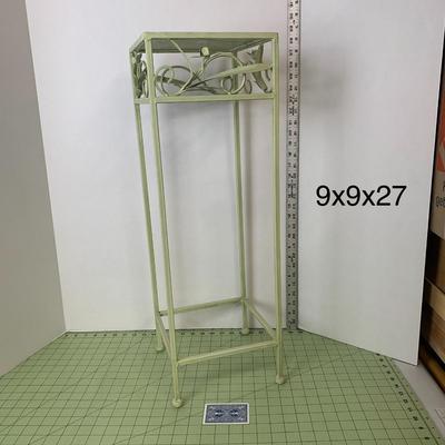 Green Metal Plant Table