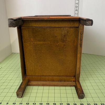 Wooden + Bamboo Nightstand/Side Table with 3-Drawers