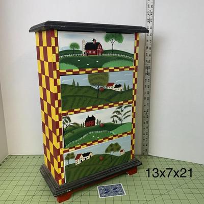 Decorative Table Top Farm Drawers - 4-Drawers