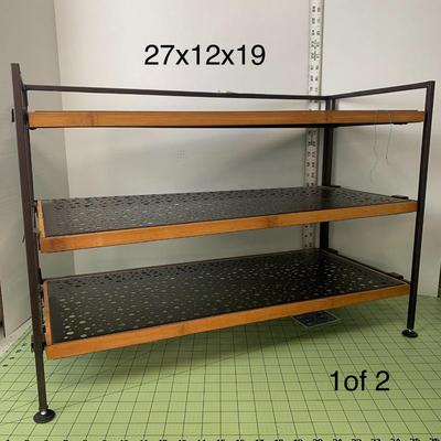 Metal and Wood Shelves - 1 of 2