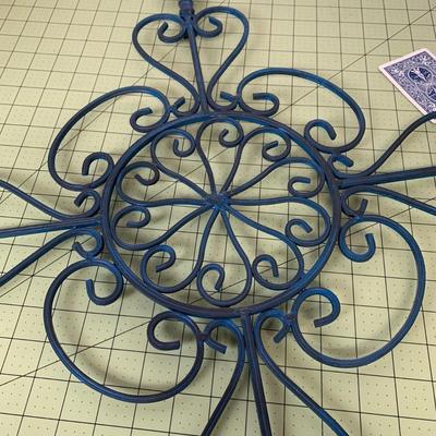 Blue Iron Cross Decor