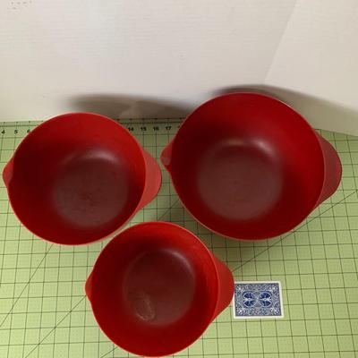 Red KitchenAid Mixing Bowls