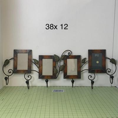 Wall Hanging Rack with Brown Frames