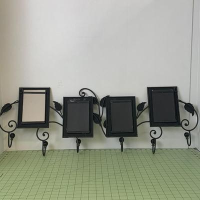 Wall Hanging Rack with Brown Frames