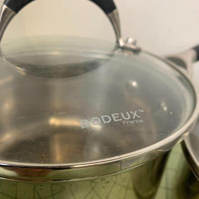 Stainless Pots with Lids 