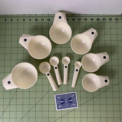 White Measuring Cups and Spoons