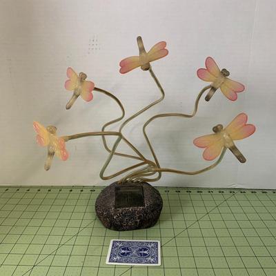 Solar Rock with Dragonflies