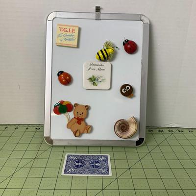 Magnet Assortment with Dry Erase Board