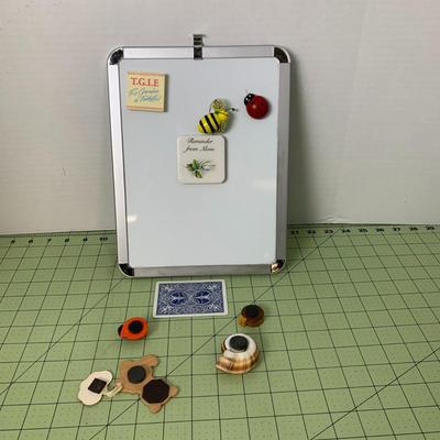 Magnet Assortment with Dry Erase Board