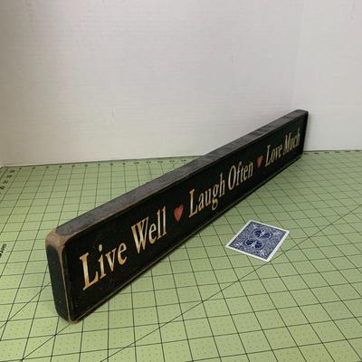 Live Laugh Love Wall Sign