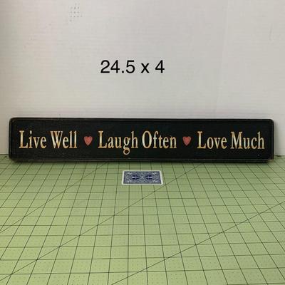 Live Laugh Love Wall Sign