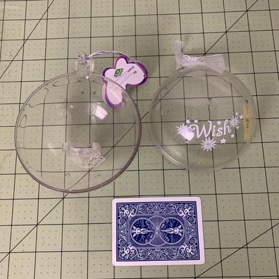 Fillable Clear Ornaments