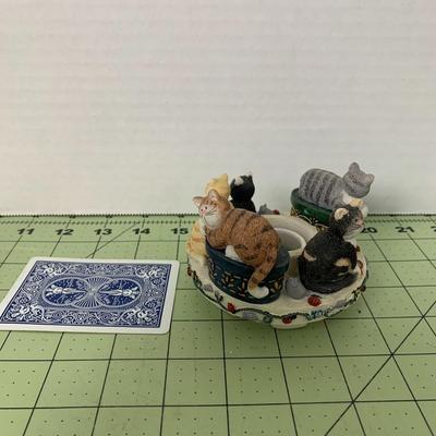 Cat Candle Topper - Deb Strain Artist 