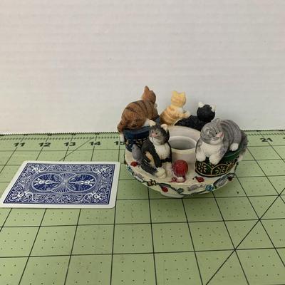 Cat Candle Topper - Deb Strain Artist 
