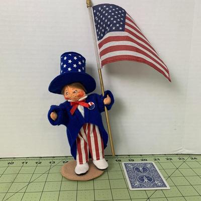 Patriotic Doll Figurine