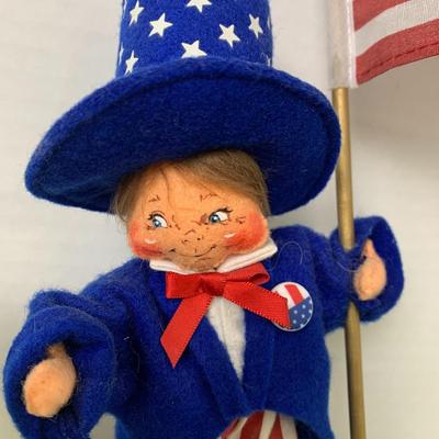 Patriotic Doll Figurine