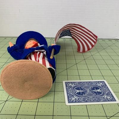 Patriotic Doll Figurine