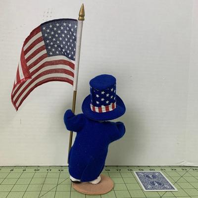 Patriotic Doll Figurine