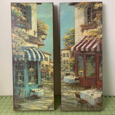 European Cafe Street Art - Set of 2