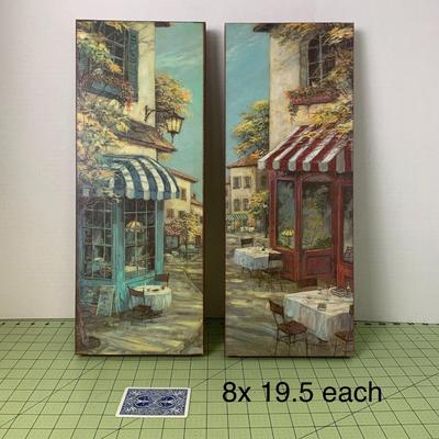 European Cafe Street Art - Set of 2