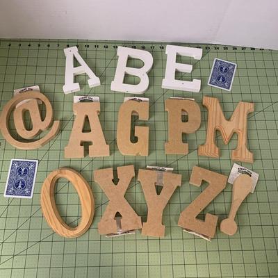 Wooden Letter Bundle