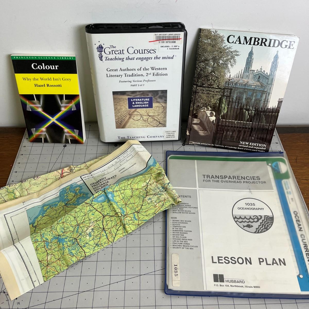 European Map and Educational Book Bundle | EstateSales.org