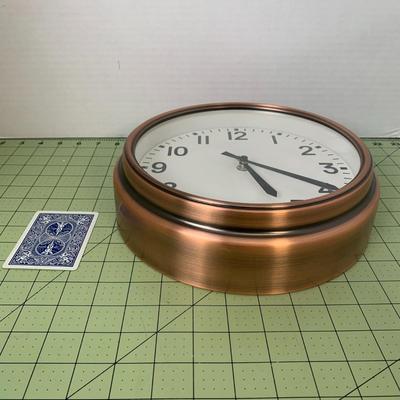 Copper Color Wall Clock