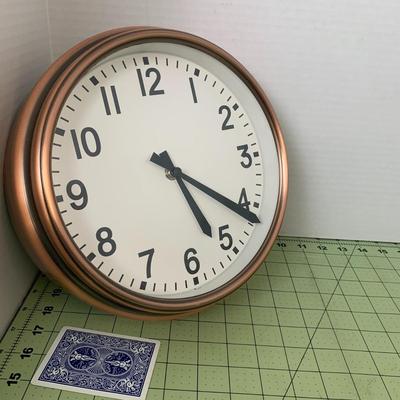 Copper Color Wall Clock