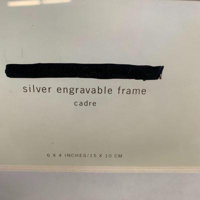 Silver Frame and Green/Gold Photo Album