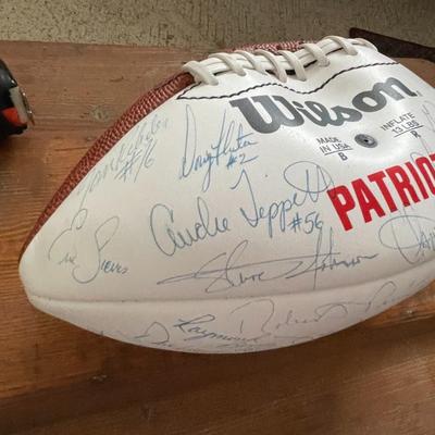 New England Patriots Signed Football (Curiously Deflated)
