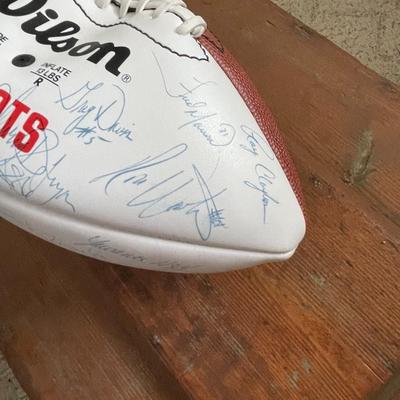 New England Patriots Signed Football (Curiously Deflated)