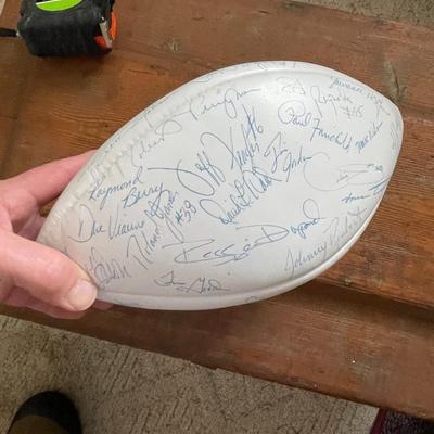 New England Patriots Signed Football (Curiously Deflated)