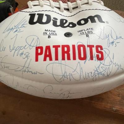 New England Patriots Signed Football (Curiously Deflated)