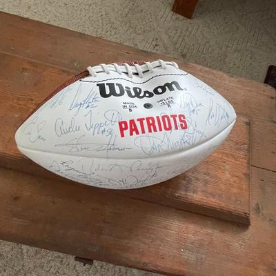 New England Patriots Signed Football (Curiously Deflated)