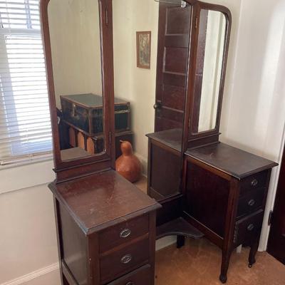 Antique Dresser with Mirror 2