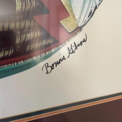 Framed Print Signed Bonnie Gibson