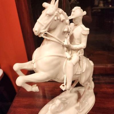 Lot #82 Vintage Royal Vienna Porcelain Horse & Rider