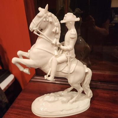Lot #82 Vintage Royal Vienna Porcelain Horse & Rider