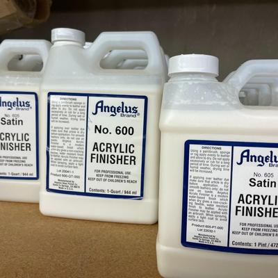 Shelf 23 Inventory Acrylic Finisher 30 Quarts and 52 Pints