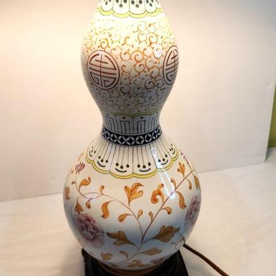Lot #88  Table Lamp made from Antique Chinese Vase