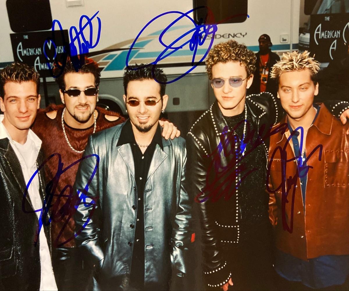 NSYNC signed photo