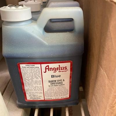 Shelf 36 Inventory Angelus Suede Dye & Dressing 125+ Pint Bottles