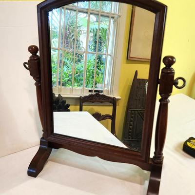 Lot #91  Vintage Swing Dresser Mirror - a classic