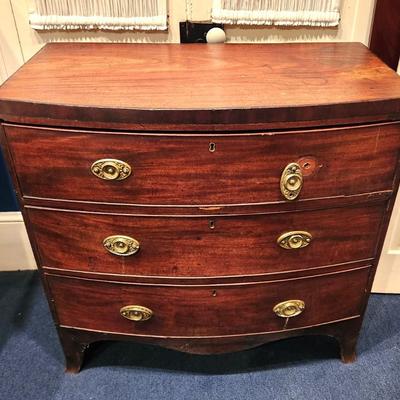 Lot #93  Antique 3 Drawer Desser