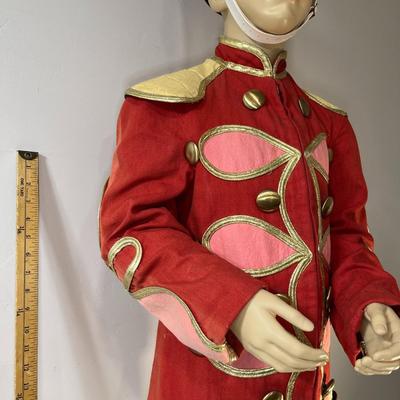 BOY MANNEQUIN DRESSED IN FANCY MARCHING BAND MAJOR OUTFIT