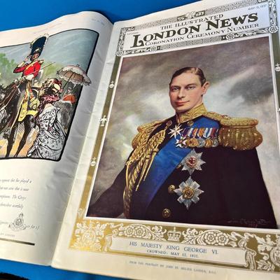 "THE ILLUSTRATED LONDON NEWS" MAGAZINE KING GEORGE VI CORONATION