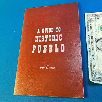 "A GUIDE TO HISTORIC PUEBLO" COLORADO BOOKLET SIGNED BY AUTHOR