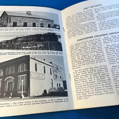 "A GUIDE TO HISTORIC PUEBLO" COLORADO BOOKLET SIGNED BY AUTHOR