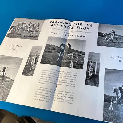 1946 "RANCH IN WHITE" & "WHITE HORSE TROUPE" ADVERTISING BOOKLET 